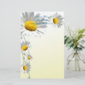 デイジー縁ど文具 便箋 (スタンド正面)
