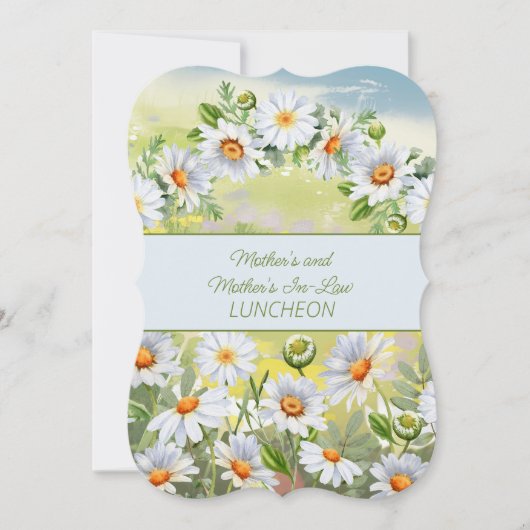 デイジー縁ど母の日の母 招待状 (正面)