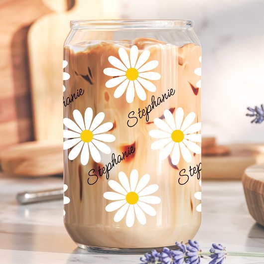 デイジー美学名前をカスタムする ガラス缶