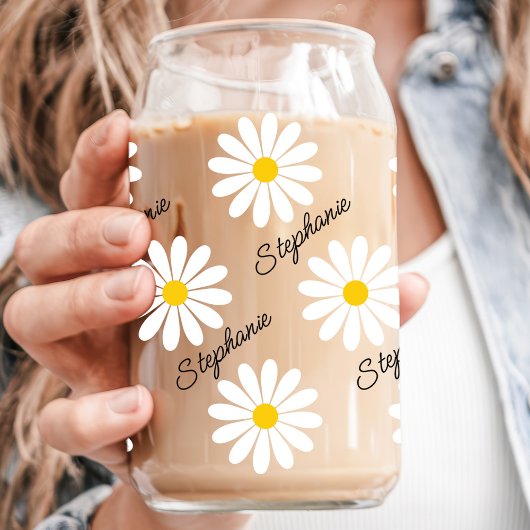 デイジー美学名前をカスタムする ガラス缶