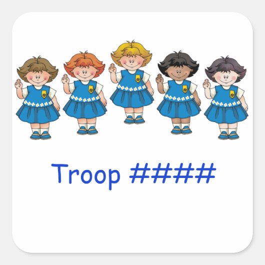 デイジー群 スクエアシール (正面)