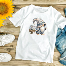 デイジー花のノームホイールバレルガーデン Tシャツ