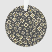 デイジー花の審美的な黄色の装飾 オーナメント (正面)