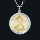 デイジー花クリスチャン天使 シルバープレートネックレス<br><div class="desc">デイジーエンジェルネックレス、Tシャツ、エンジェルギフトby ArtMuvzイラストレーション。ロマンチックなデイジーエンジェルTシャツ，クリスチャン・エンジェルの誕生日とクリスマスプレゼント，トートバッグ，マグカップ，帽子。天使の贈り物は誰かをあなたに示すための思慮深気にく有意義な方法である。天使の贈り物は自然の宗教的または世俗的であり、すべての予算のために見つけることができる。天使の贈り物は、私たちみんな愛され気にて、常に希望があることを思い出させる。あなたの人生の天使の恋人が感謝し、感謝する何かであることを確かめ楽しむなさい。やっぱり数え考える！</div>