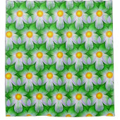 デイジー花シャワーカーテン シャワーカーテン (正面)