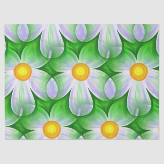 デイジー花ティッシュペーパー 薄葉紙 (正面)