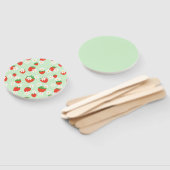 デイジー花フローラいちご模様クリスマス ハンドファン (組立なし)