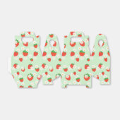 デイジー花フローラいちご模様クリスマス フェイバーボックス (折り畳みなし)