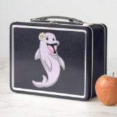 デイジー花付きイルカ メタルランチボックス (インサイチュ)