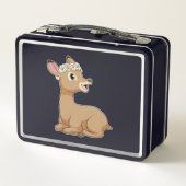 デイジー花付き鹿 メタルランチボックス (裏面)