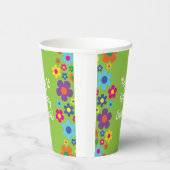 デイジー花可愛いヒッピー1st誕生日キッズ 紙コップ (右)
