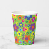 デイジー花可愛いヒッピー1st誕生日キッズ 紙コップ (右)