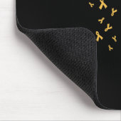 デイジー花小児癌認識度ギフト マウスパッド (コーナー)