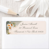 デイジー花差出人住所ラベル ラベル (インサイチュ)