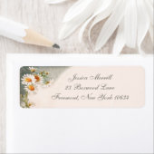 デイジー花差出人住所ラベル ラベル (インサイチュ)