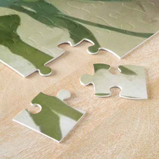 デイジー花束エレガント水彩 ジグソーパズル (側面)