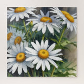 デイジー花束エレガント水彩 ジグソーパズル (縦)