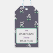 デイジー花束 ギフトタグ (正面)