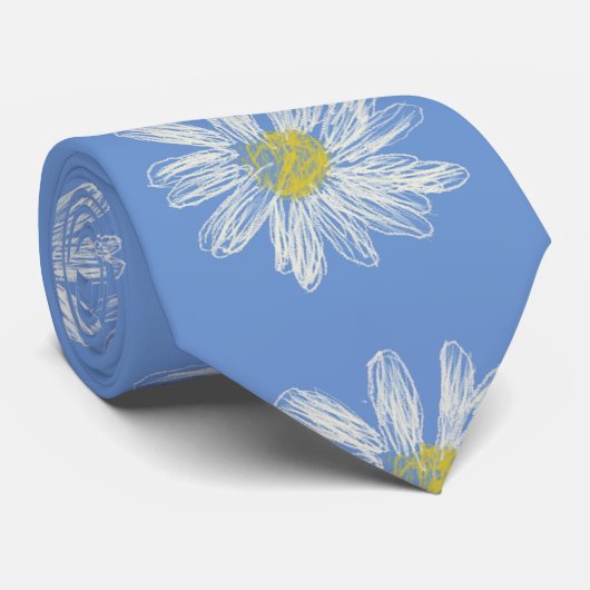 デイジー花束 ネクタイ (ロール)