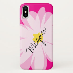デイジー花柄アートカスタムiPhone Xケース iPhone X ケース