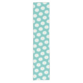 デイジー花柄カスタムカラーテーブルランナー ショートテーブルランナー (正面)