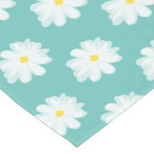 デイジー花柄カスタムカラーテーブルランナー ショートテーブルランナー (コーナー)