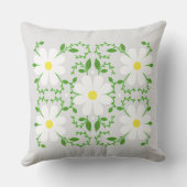 デイジー花柄装飾用クッション クッション (裏面)