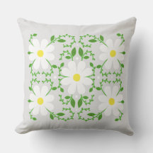 デイジー花柄装飾用クッション