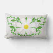 デイジー花柄装飾用クッション ランバークッション (正面)