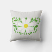 デイジー花柄 クッション (裏面)