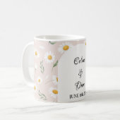 デイジー花柄 コーヒーマグカップ (正面左)