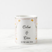 デイジー花柄 コーヒーマグカップ (中央)