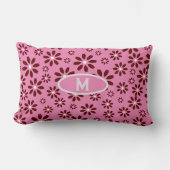 デイジー花柄 ランバークッション (正面)