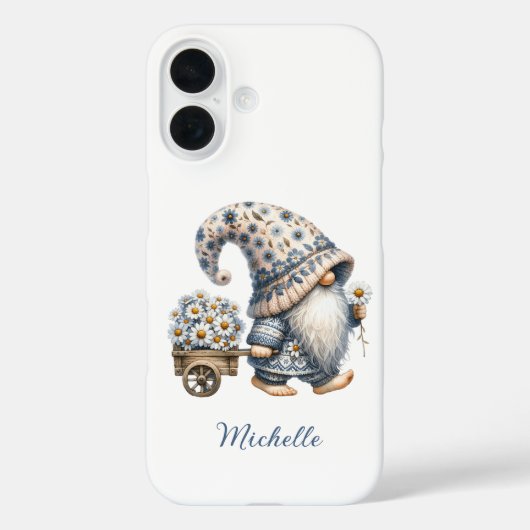 デイジー花格言モノグラパーソナライズされたム Case-Mate iPhoneケース (裏面)