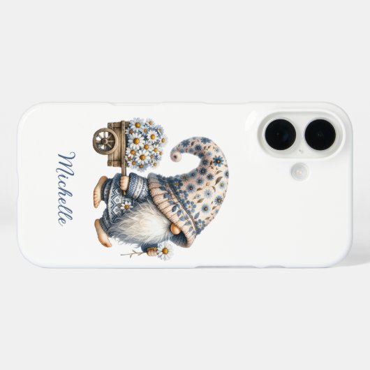 デイジー花格言モノグラパーソナライズされたム Case-Mate iPhoneケース (裏面 (横))