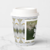 デイジー花模様付き 紙コップ (正面)