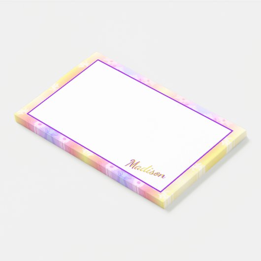 デイジー花模様 ポストイット (アングル)