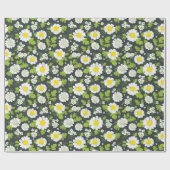 デイジー花模様 ラッピングペーパー (フラット)