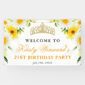 デイジー花歓迎バースデーパーティー 横断幕 (横)