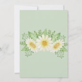 デイジー花水彩結婚式招待状 (裏面)