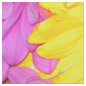 デイジー花混紡織物 ファブリック (クローズアップ)