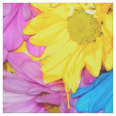 デイジー花混紡織物 ファブリック (見本)