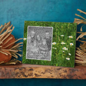 デイジー花畑に自分の写真を追加 フォトプラーク (側面)