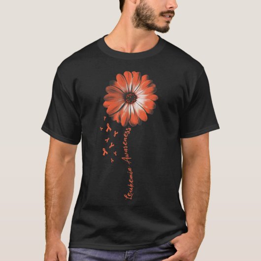 デイジー花白血病認識度ギフト Tシャツ (正面)
