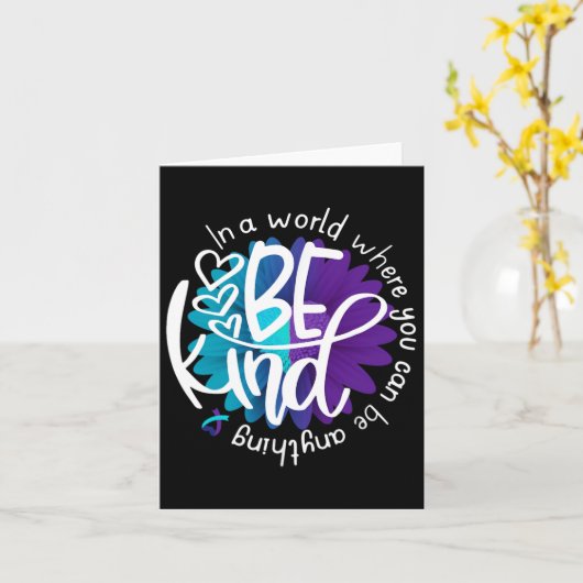 デイジー花種自殺防止認識度 カード (黄色い花)