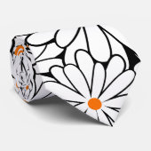 デイジー花表面の背景パターン ネクタイ (ロール)