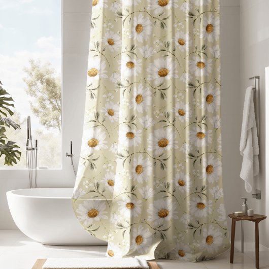 デイジー花 シャワーカーテン