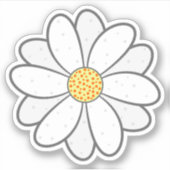デイジー花 シール (正面)