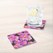 デイジー花 スクエアペーパーコースター (インサイチュ)