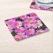 デイジー花 スクエアペーパーコースター (アングル)